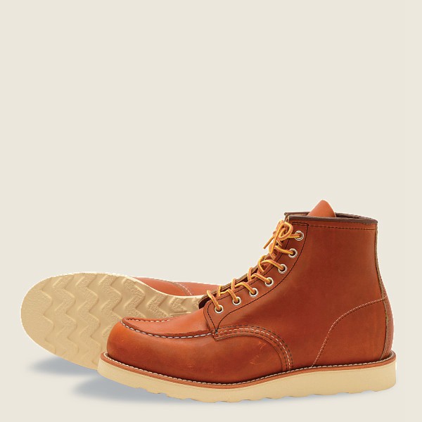 Red Wing Heritage Boots Classic Moc – 6-Inch Legacy Læder - Brune - Herre 8530-FZVCM